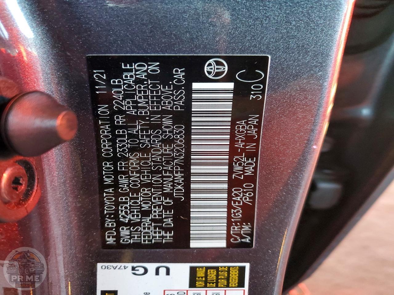2022 TOYOTA PRIUS — фото 12
