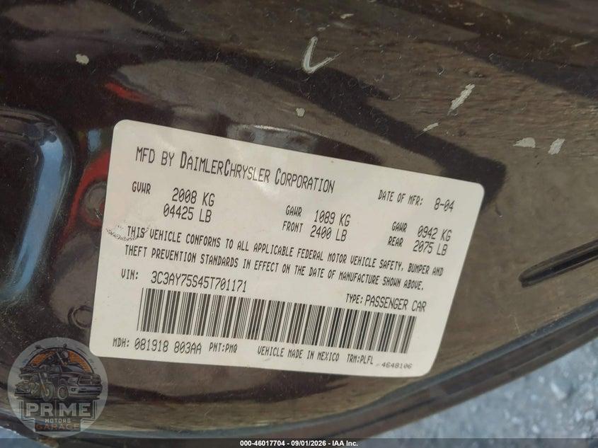 2005 CHRYSLER PT CRUISER GT — фото 9