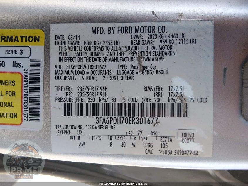 2014 FORD FUSION SE — фото 9