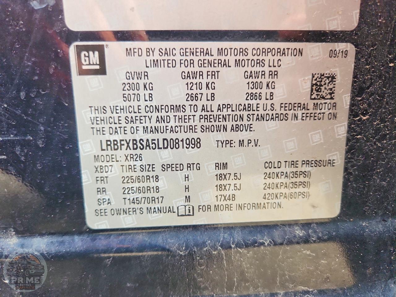 2020 BUICK ENVISION — фото 13