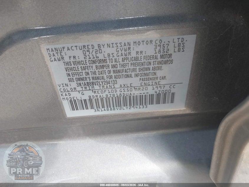 2020 NISSAN SENTRA S XTRONIC CVT — фото 9