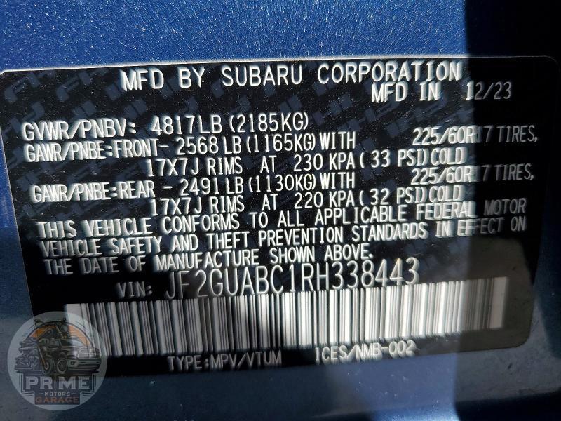 2024 SUBARU CROSSTREK — фото 13