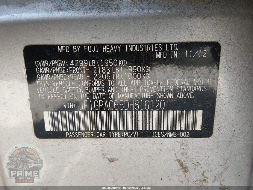 2013 SUBARU IMPREZA 2.0I PREMIUM — фото 9