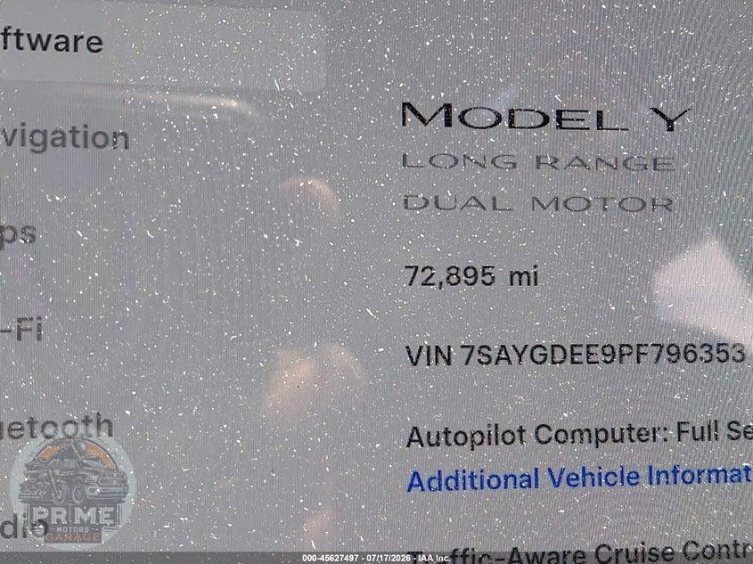 2023 TESLA MODEL Y AWD/LONG RANGE DUAL MOTOR ALL-WHEEL DRIVE — фото 15