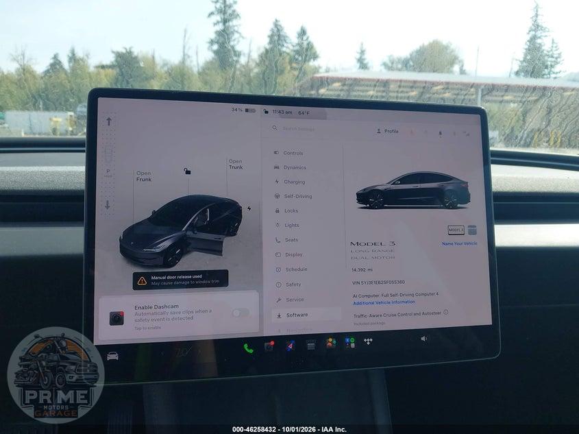 2025 TESLA MODEL 3 LONG RANGE ALL-WHEEL DRIVE — фото 7