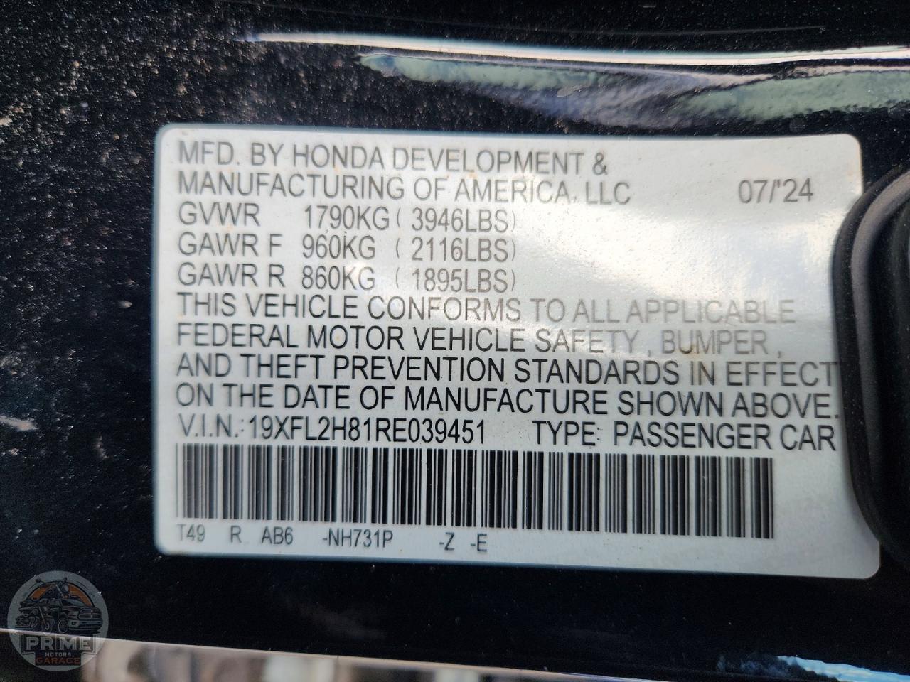 2024 HONDA CIVIC — фото 12