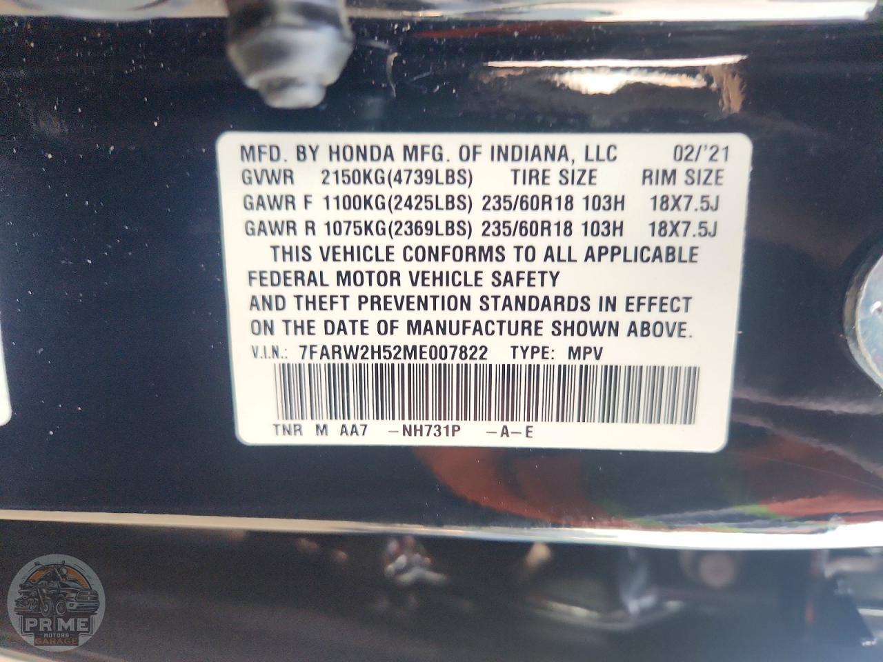 2021 HONDA CR V — фото 14