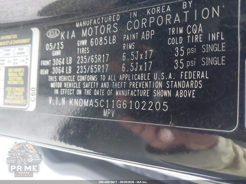 2016 KIA SEDONA L — фото 9