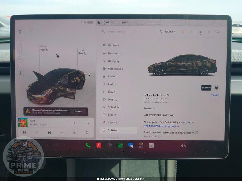 2025 TESLA MODEL 3 LONG RANGE ALL-WHEEL DRIVE — фото 7