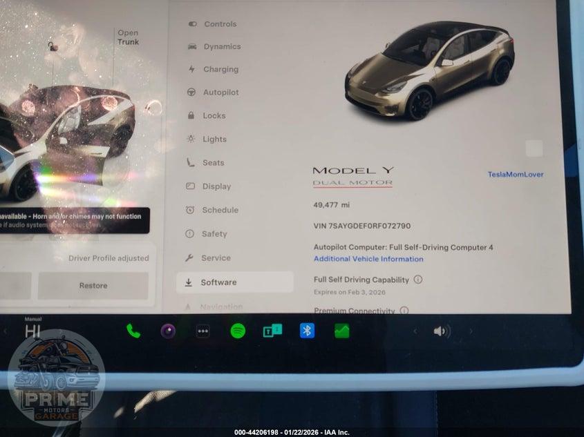 2024 TESLA MODEL Y PERFORMANCE DUAL MOTOR ALL-WHEEL DRIVE — фото 7