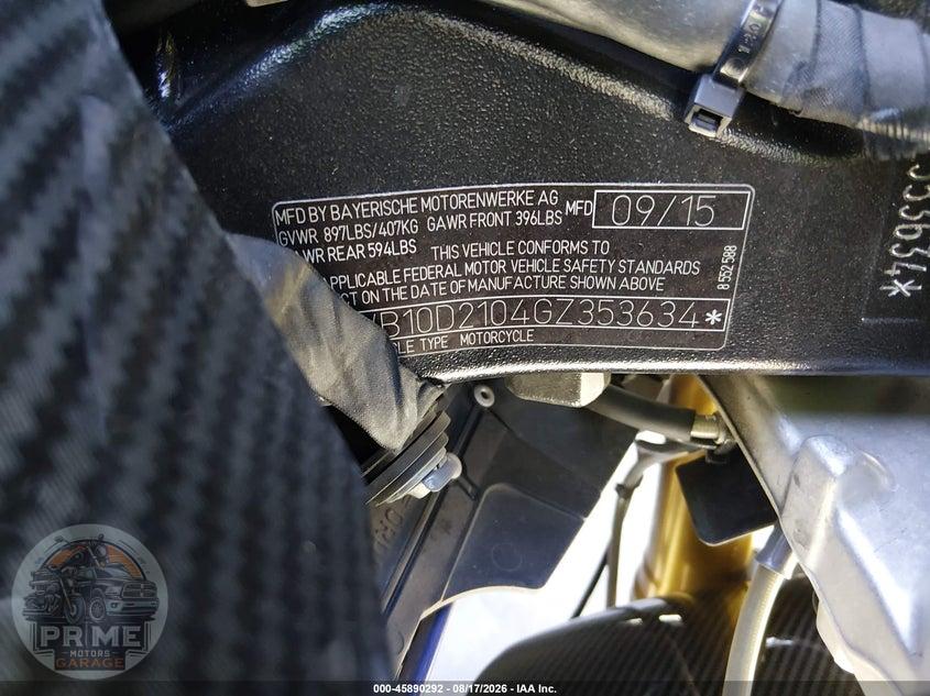 2016 BMW S 1000 RR — фото 10