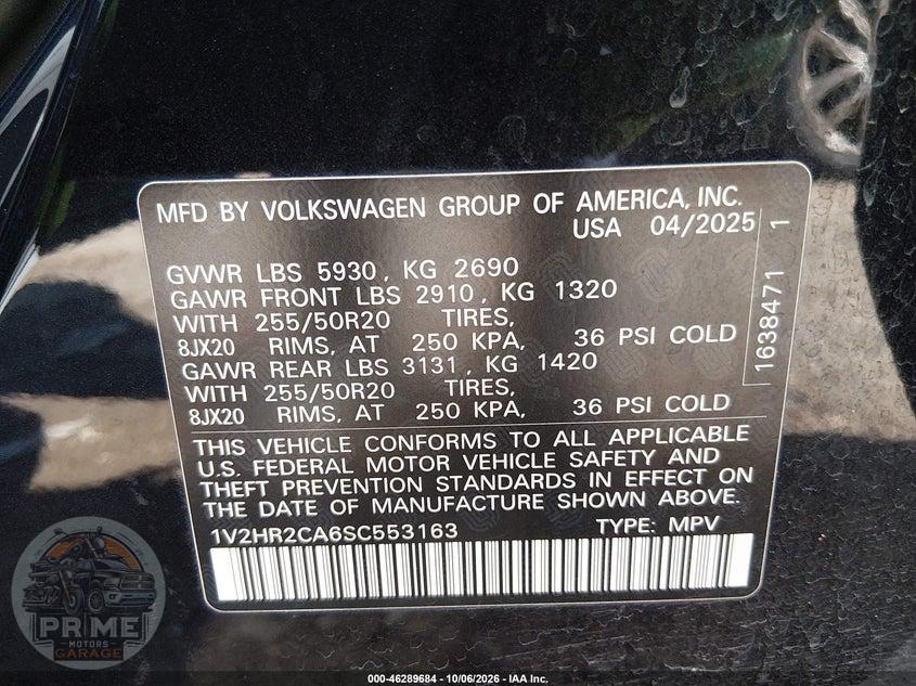 2025 VOLKSWAGEN ATLAS 2.0T SE W/TECHNOLOGY — фото 9