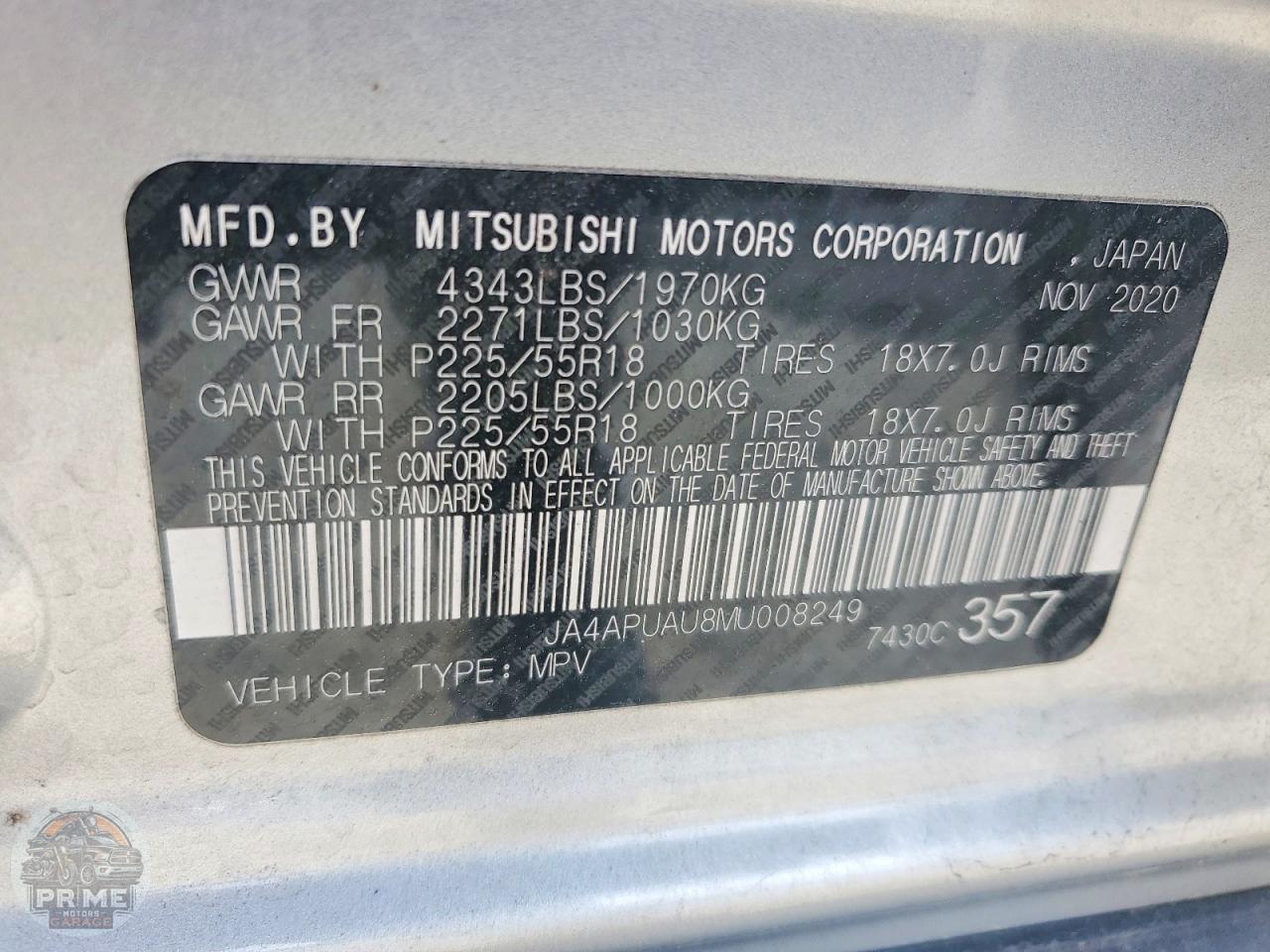 2021 MITSUBISHI OUTLANDER — фото 12