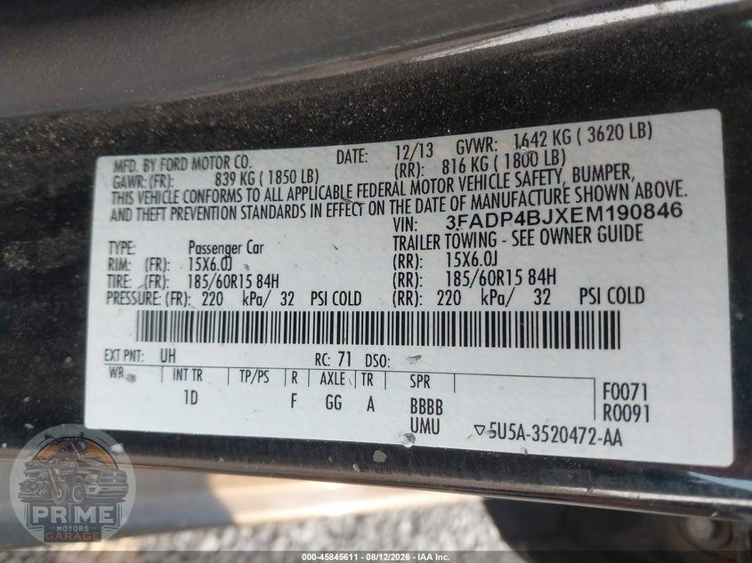 2014 FORD FIESTA SE — фото 9