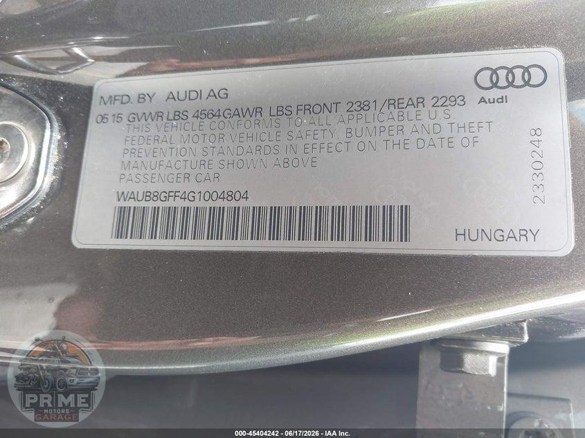 2016 AUDI A3 2.0T PREMIUM — фото 9