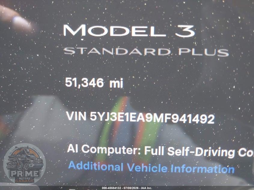 2021 TESLA MODEL 3 STANDARD RANGE PLUS REAR-WHEEL DRIVE — фото 14
