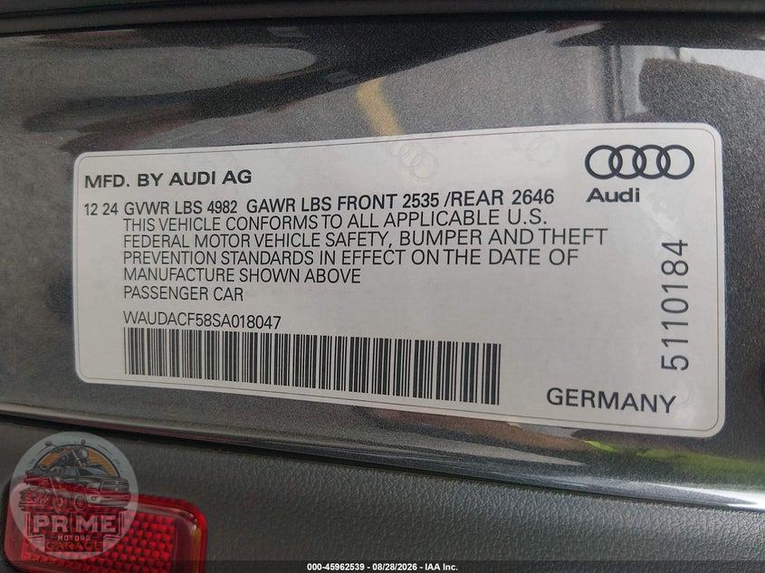2025 AUDI A5 SPORTBACK PREMIUM 45 TFSI S LINE QUATTRO S TRONIC — фото 9