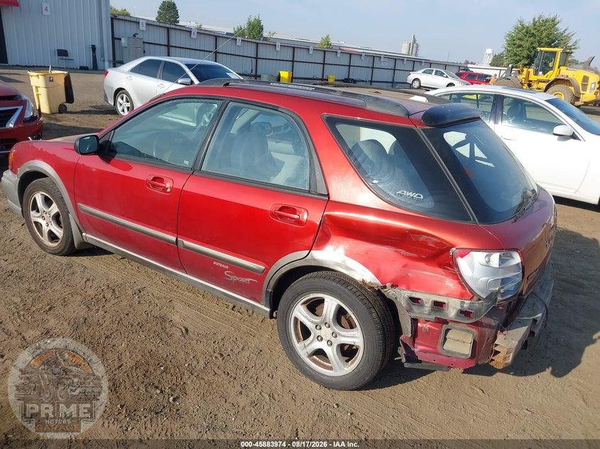 2002 SUBARU IMPREZA OUTBACK SPORT — фото 3