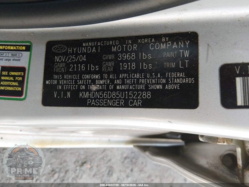 2005 HYUNDAI ELANTRA GLS/GT — фото 9