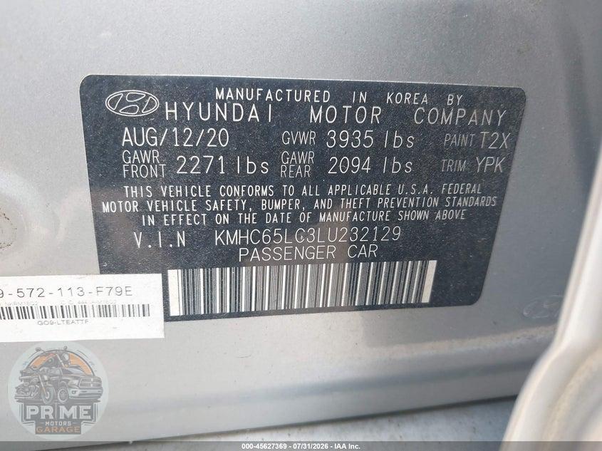2020 HYUNDAI IONIQ HYBRID BLUE — фото 9