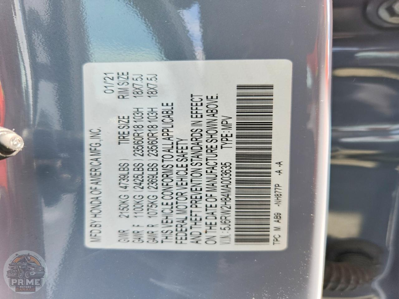 2021 HONDA CR V — фото 13