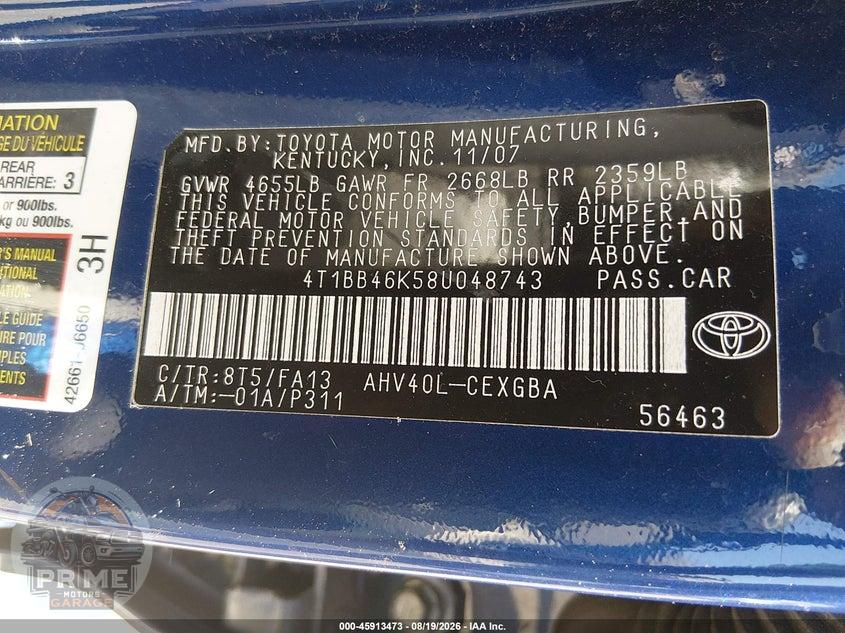 2008 TOYOTA CAMRY HYBRID — фото 9