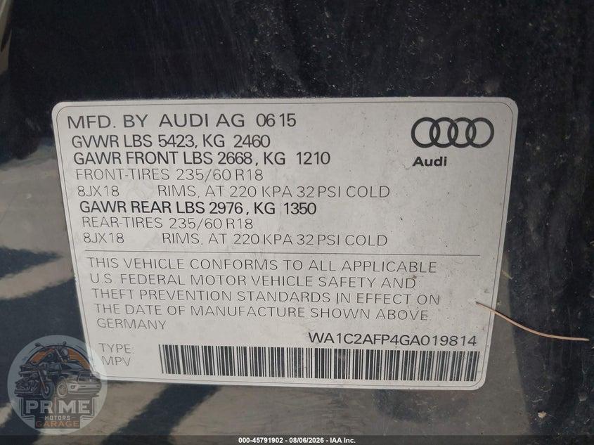 2016 AUDI Q5 2.0T PREMIUM — фото 9
