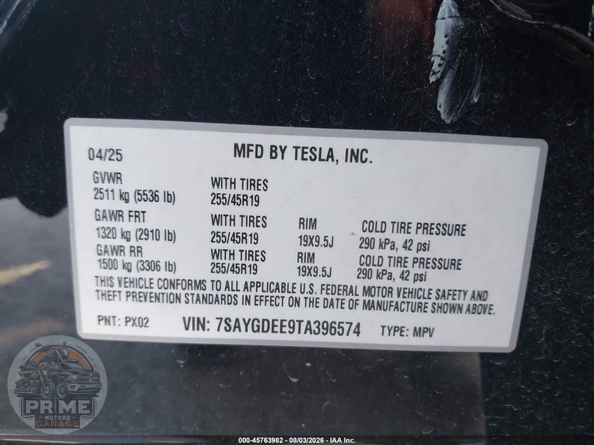 2026 TESLA MODEL Y ALL-WHEEL DRIVE/LONG RANGE LAUNCH SERIES/PREMIUM ALL-WHEEL DRIVE — фото 9