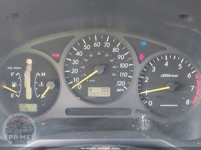 2002 SUBARU IMPREZA OUTBACK SPORT — фото 7