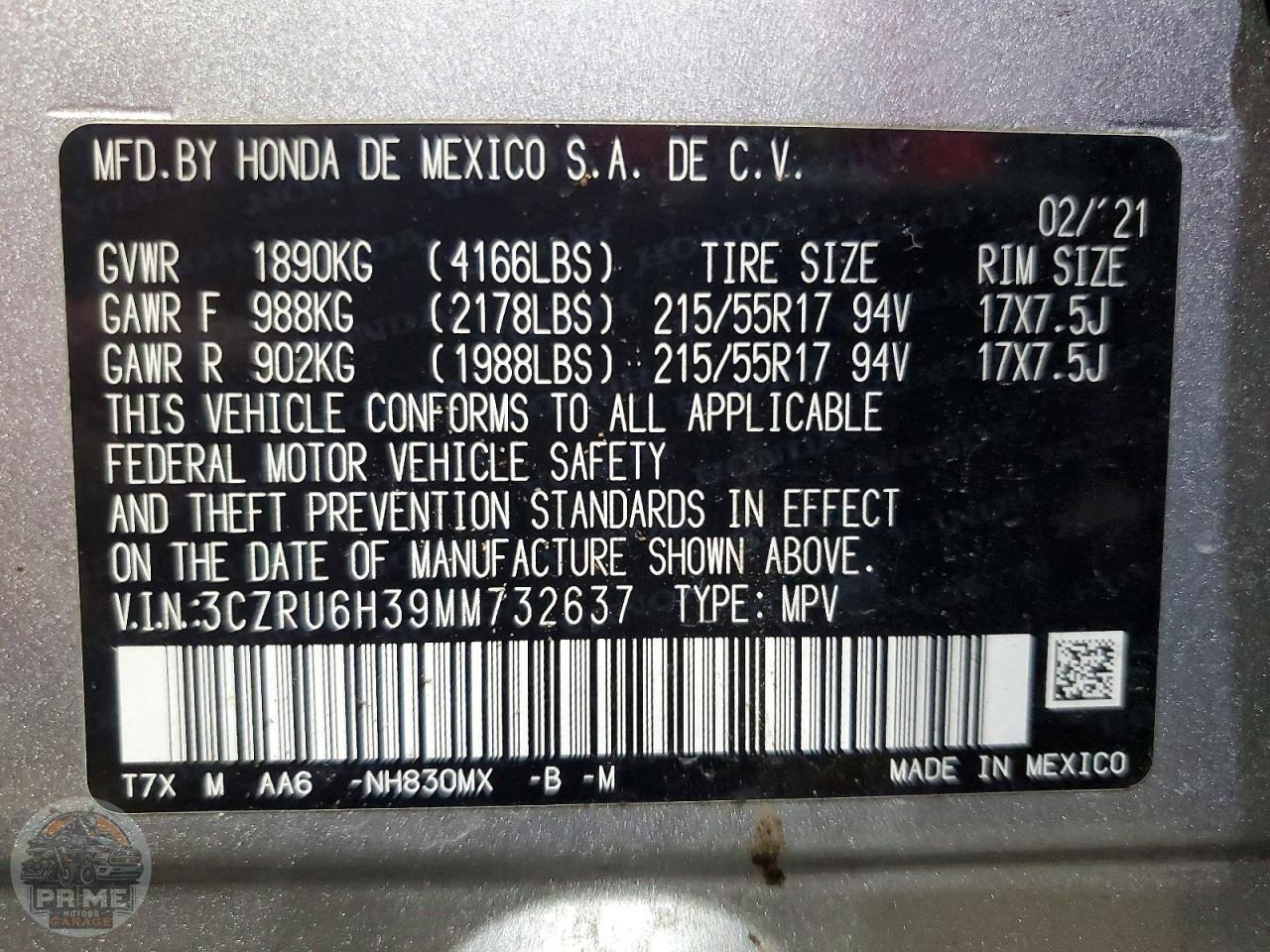 2021 HONDA HR V — фото 13