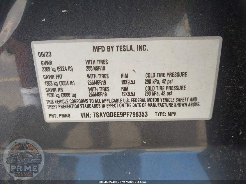 2023 TESLA MODEL Y AWD/LONG RANGE DUAL MOTOR ALL-WHEEL DRIVE — фото 9