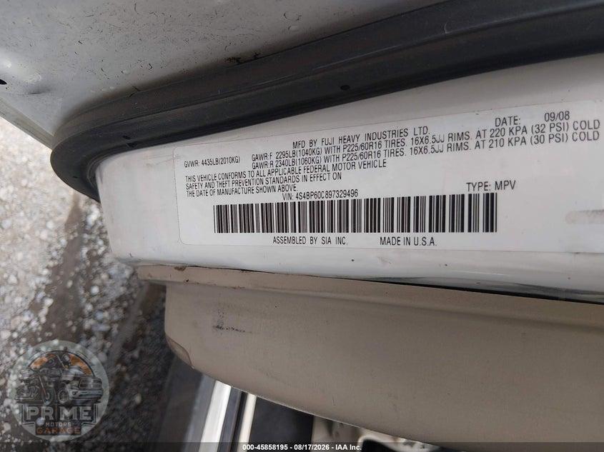 2009 SUBARU OUTBACK 2.5I — фото 9