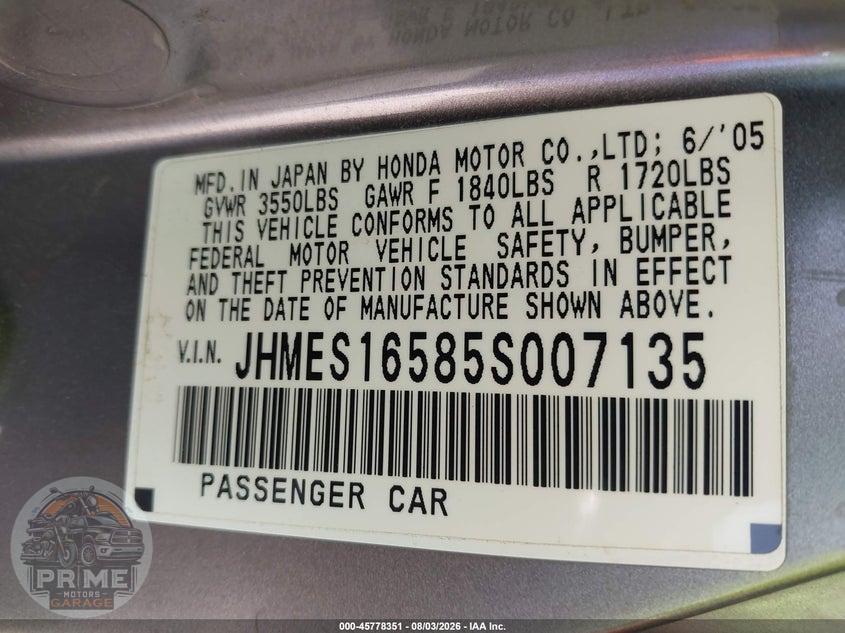 2005 HONDA CIVIC LX — фото 9