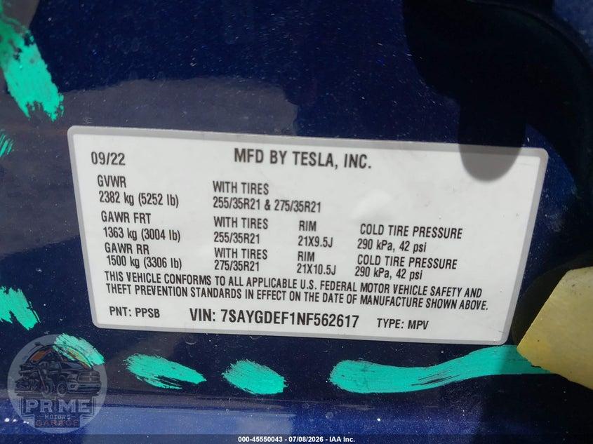 2022 TESLA MODEL Y PERFORMANCE DUAL MOTOR ALL-WHEEL DRIVE — фото 9
