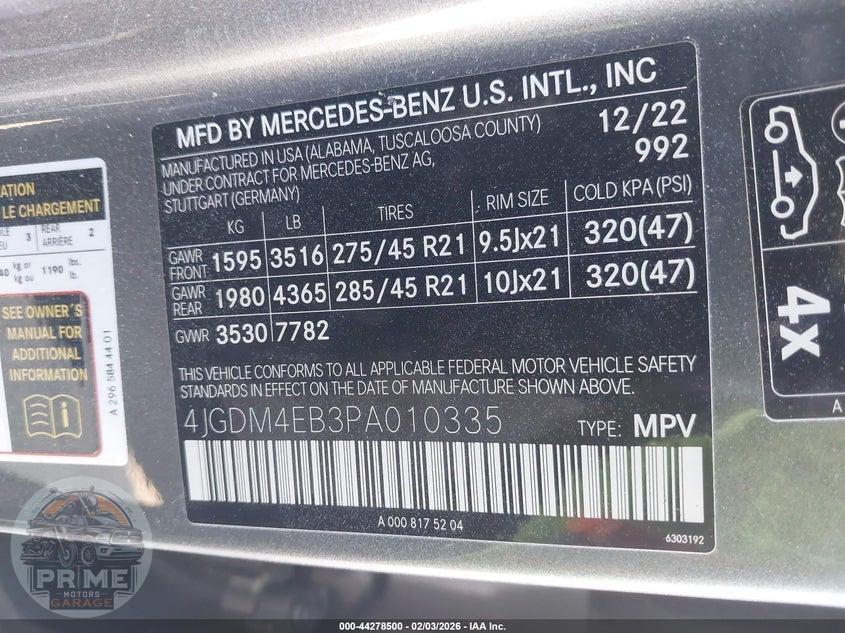 2023 MERCEDES-BENZ EQS 580 SUV 4MATIC — фото 9