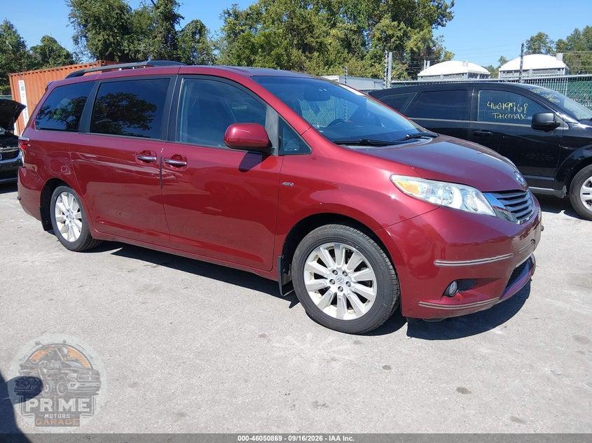 2016 TOYOTA SIENNA XLE 7 PASSENGER