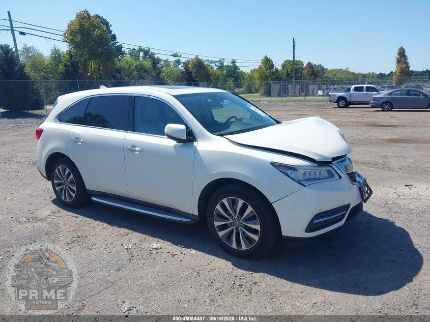 2016 ACURA MDX TECHNOLOGY   ACURAWATCH PLUS PACKAGES/TECHNOLOGY PACKAGE
