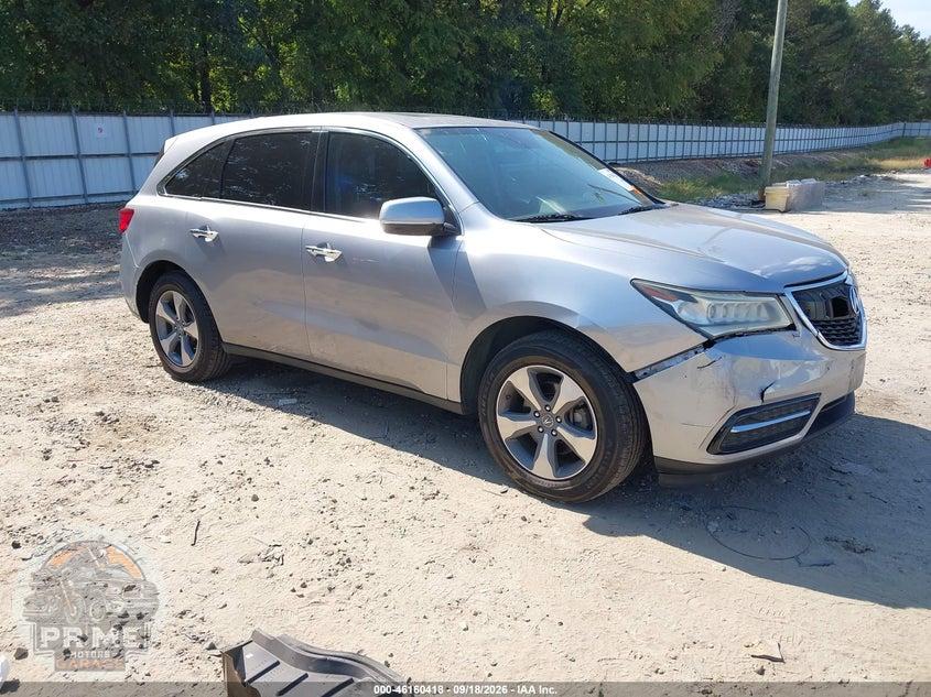 2016 ACURA MDX ACURAWATCH PLUS PACKAGE