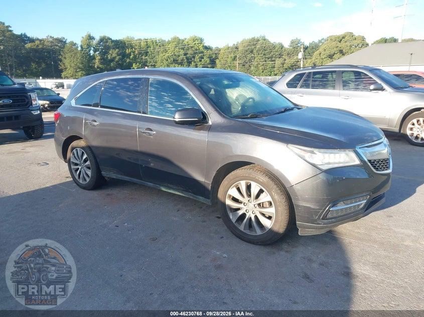 2016 ACURA MDX TECHNOLOGY   ACURAWATCH PLUS PACKAGES/TECHNOLOGY PACKAGE