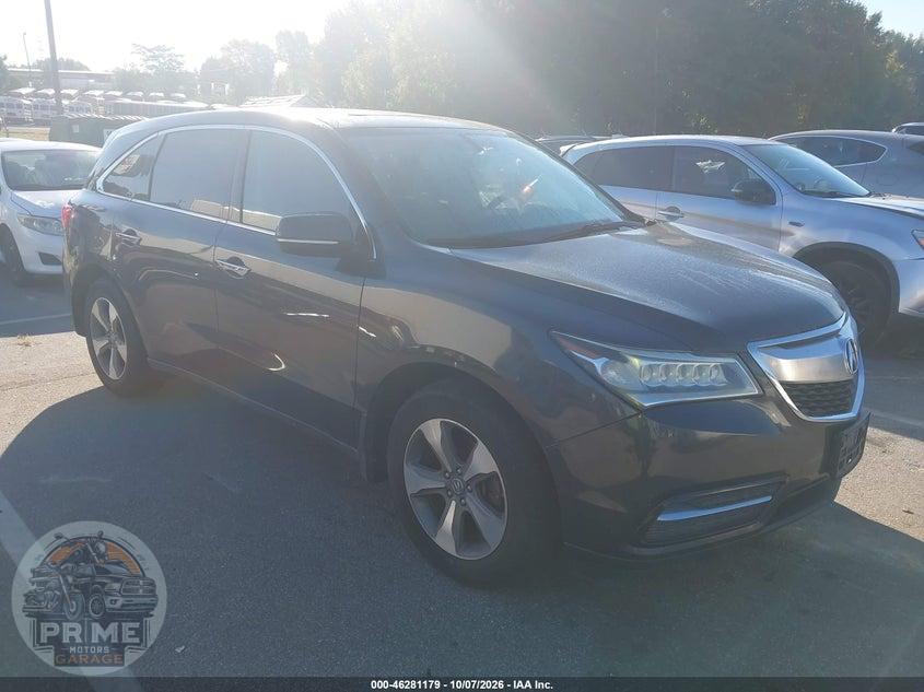 2016 ACURA MDX ACURAWATCH PLUS PACKAGE