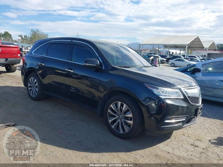 2016 ACURA MDX TECHNOLOGY   ACURAWATCH PLUS PACKAGES/TECHNOLOGY PACKAGE