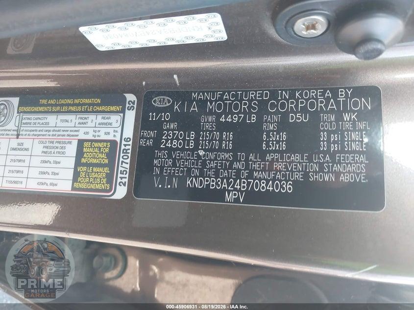 2011 KIA SPORTAGE LX — фото 9