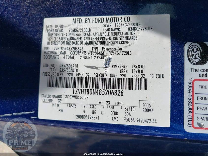2008 FORD MUSTANG V6 DELUXE/V6 PREMIUM — фото 9