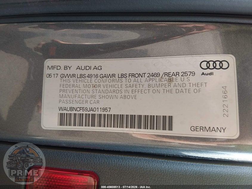 2018 AUDI A5 2.0T PREMIUM — фото 9