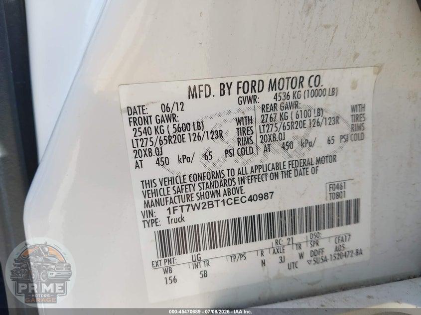 2012 FORD SUPER DUTY F-250 SRW LARIAT — фото 9