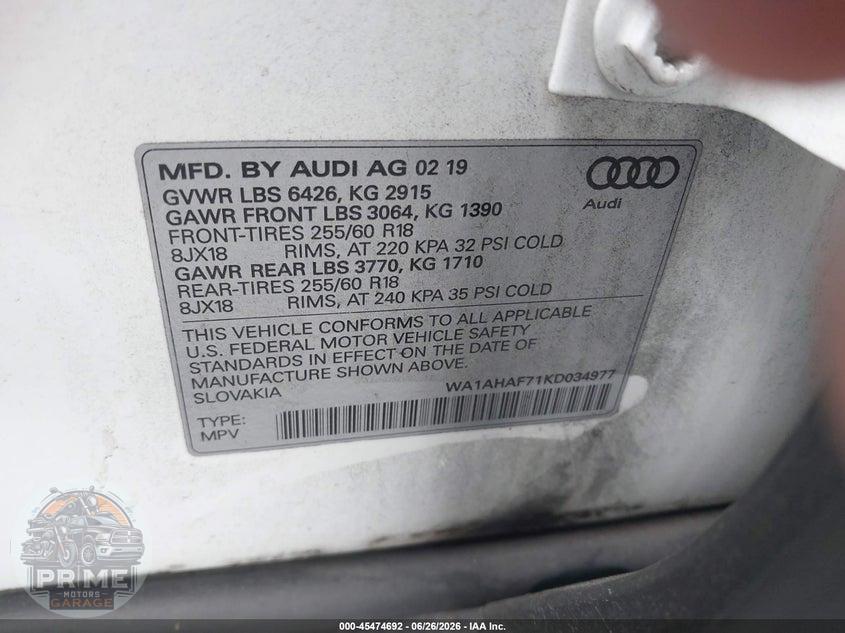 2019 AUDI Q7 45 PREMIUM/45 SE PREMIUM — фото 9