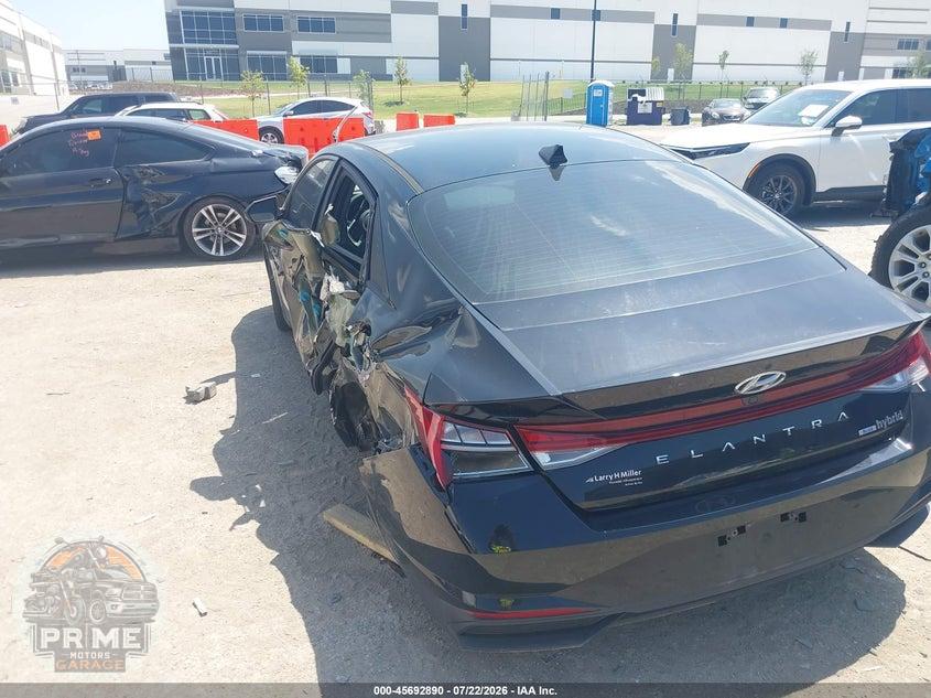 2023 HYUNDAI ELANTRA HYBRID BLUE — фото 3