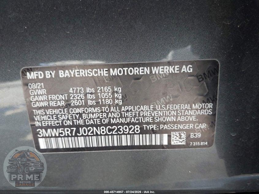 2022 BMW 330I XDRIVE — фото 9
