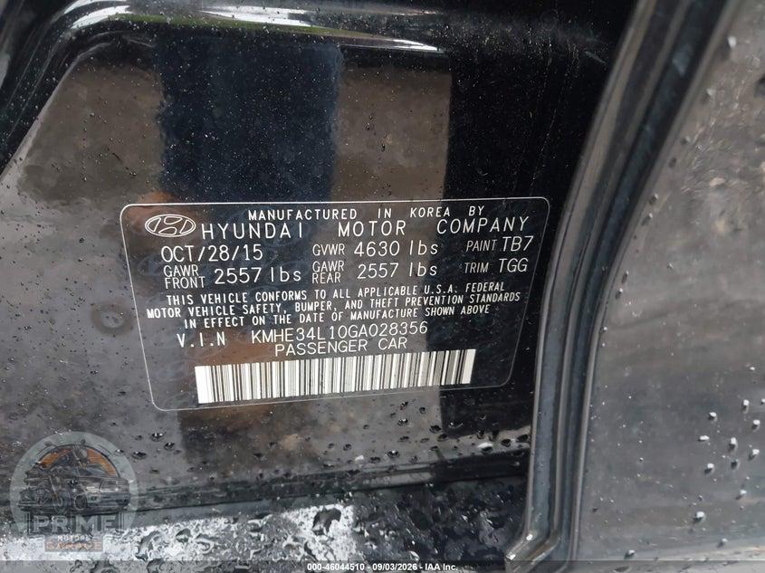 2016 HYUNDAI SONATA HYBRID LIMITED — фото 8