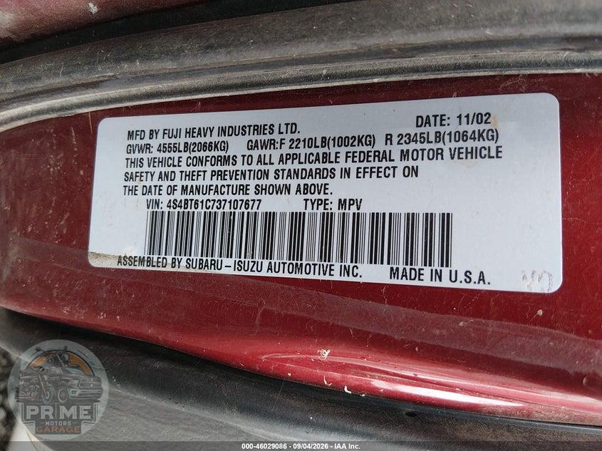 2003 SUBARU BAJA — фото 9
